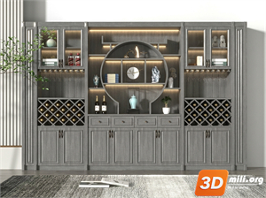 Wine cabinet Skp Files